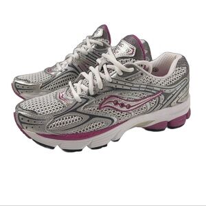 Retro Saucony Echelon 2 Womens Size 8 Running Shoes Silver 2011 RARE!